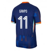 Camisa de Futebol Holanda Cody Gakpo #11 Equipamento Secundário Europeu 2024 Manga Curta